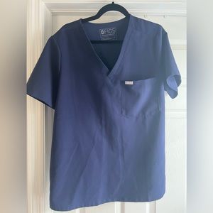 Figs Navy Catarina One-Pocket Scrub Top